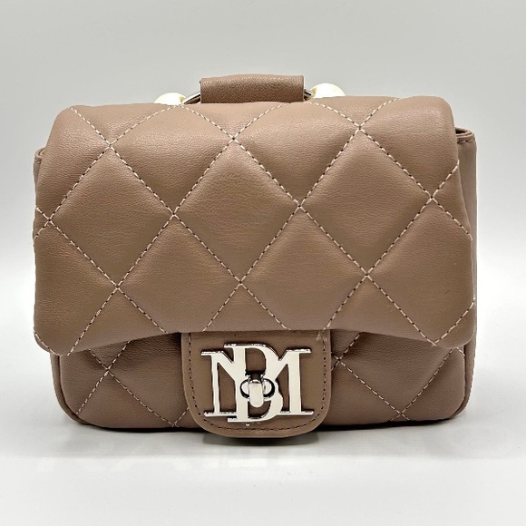 Badgley Mischka Mini Faux Pearl Embellished Top Handle Bag - Picture 1 of 2